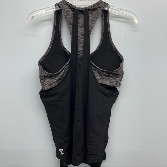 TYR 2 in 1 tank/sports bra black & gray size Large (10/12) - Picture 6 of 8
